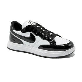 کتانی اسپرت ست مردانه زنانه مدل نایک sb مشکی سفید کد 34441