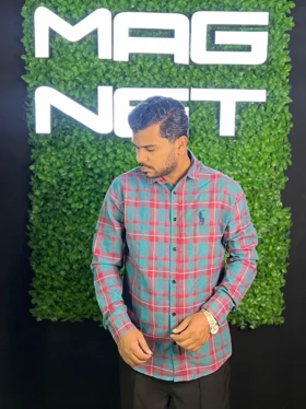 پیراهن چهارخانه آستین بلند کد7