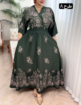 پیراهن فلور سیما 3178