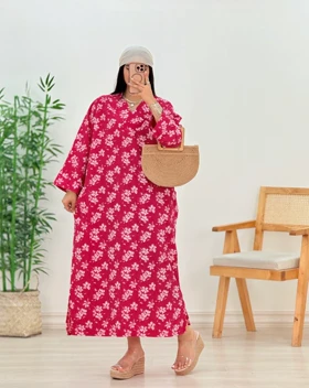 پیراهن گل‌دار رومینا(55)کد:5565