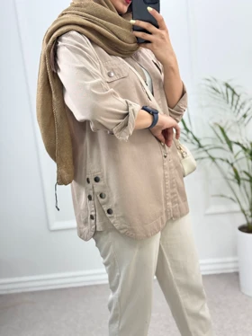 مانتو کتان نیکا