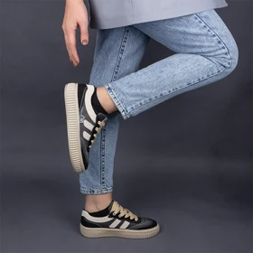 ونس زنانه zara مشکی کرم (لی)