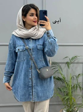 مانتو جین ساتین