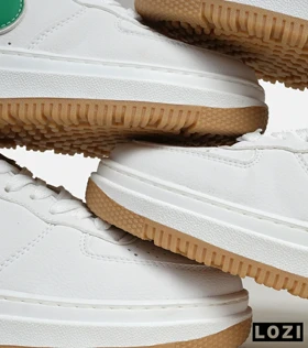 کفش مردانه و زنانه سفید سبز NIKE AIR FORCE