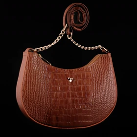 کیف دوشی زنانه چرم یلسان مدل دلسا کد 077-GC