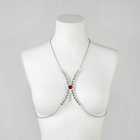 زنجیر سینه نگین‌دار سلویا کد 70