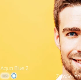 لنز رنگی فصلی زیروسون Zero Seven (Aqua Blue 2)