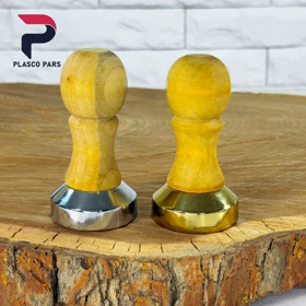 تمپر خانگی دسته چوبی نقره ای بدیس