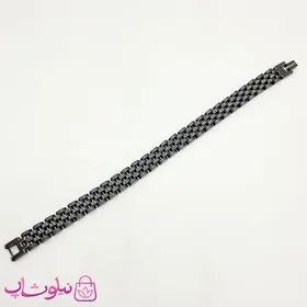 دستبند مردانه رولکس مشکی استیل
