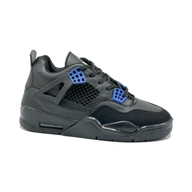 کفش کتانی ساق‌دار مردانه مشکی Nike air jordan 4