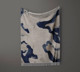 شال مبل ریش دار sofa shawl 264