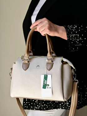 کیف دستی/دوشی زنانه بنو مدل مرجان کد BENO 5014 (سفید کرمی)