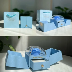 باکس گل جاودان آبی 🦋