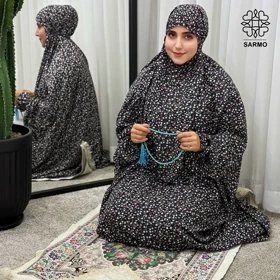 چادرنماز آستین‌دار گل آذین