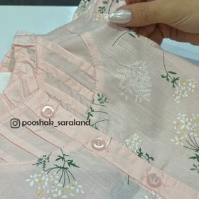 ست پیراهن و شلوارک نوزاد گل‌دار