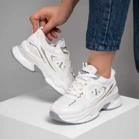 کفش و کتانی زنانه مدل نیوبالانس newbalance رنگ سفید
