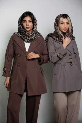 بارانی سانتانا دکمه دوبل میدی