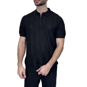 تیشرت نیم زیپ طرحدار راه راه SOLD OUT(PSD43)