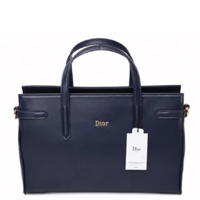 کیف وارداتی Dior چرم سورمه‌ای بزرگ/ دیور