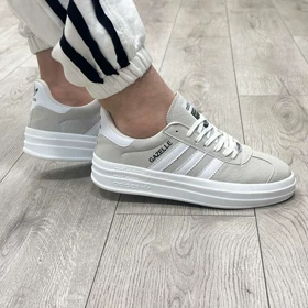 کفش و کتانی مردانه مدل آدیداس ADIDAS GAZELLE رنگ طوسی