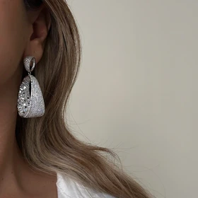 گوشواره زنانه طرح جواهر کد 850