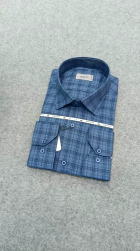 پیراهن مردانه استین بلند طرح چهارخونه