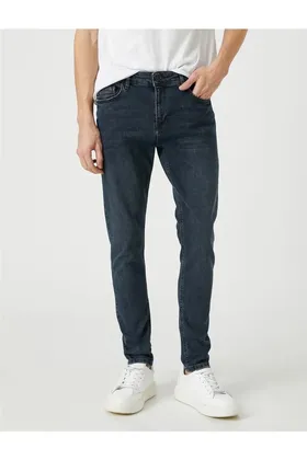 شلوار جین نخی مردانه 3sam40039nd Fa6 Stone Indigo 3SAM40039ND01.04.01.01