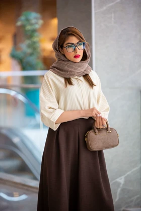 مانتو شومیز باکسی خطی