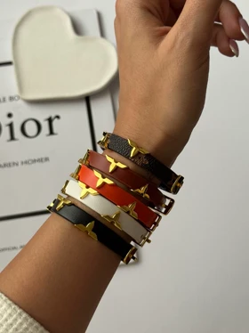 دستبند چرمی لویی ویتون