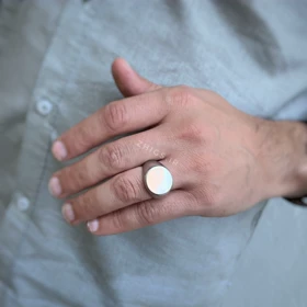 انگشتر استیل دایره