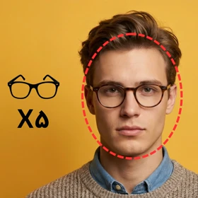 پکیج تست عینک طبی برای صورت بیضی (5 عددی)