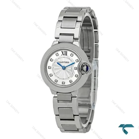 ساعت کارتیه بالن بلو زنانه نقره ای صفحه صدف اسمال Cartier-8155-L