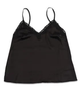 ست تاپ و شورتک ساتن Neev نیو کد 4010 مشکی Black