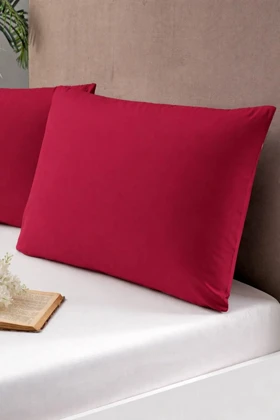 روبالشی 2 عددی پنبه‌ای Pierre Cardin مدل Redberry - زرشکی