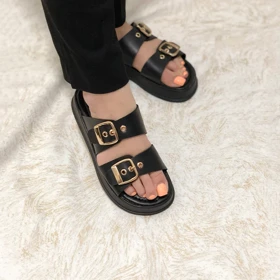 اسلیپر زنانه لژدار زارا (ZARA) مدل آدرینا رنگ مشکی