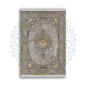 *جدید* فرشینه از جنس پارچه شانل مخمل ترک طرح فانتزی برند دفه کد 910