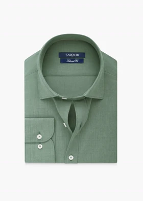 پیراهن کلاسیک فلورا ساده سبز