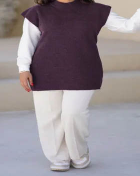 ست مانتو و سارافون بافت کد 336