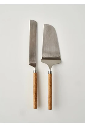 ست سرو کیک Bella Maison مدل Wooden - طبیعی