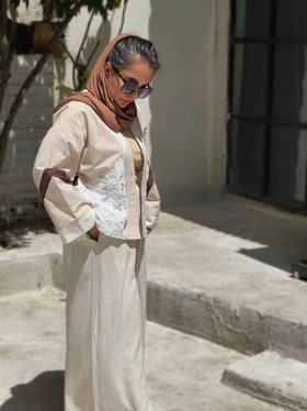 کت لینن ترکیبی