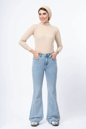 شلوار دمپا بوت کات جین دخترانه