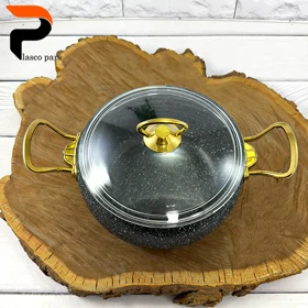 قابلمه 20 خمره ای درب پیرکس مشکی هاناتک