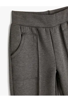 شلوار ورزشی Jogger با جزئیات و جیب الاستیک دوخت کمر TYC4THLSYN170773755782054
