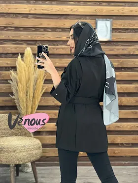 مانتو لینن جیب پرچی