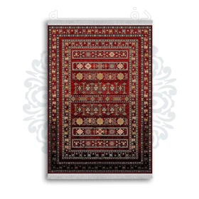 *جدید* فرشینه از جنس پارچه شانل مخمل ترک طرح فانتزی برند دفه کد 826