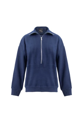 هودی نیم زیپ - 1711 (سرمه ایی)