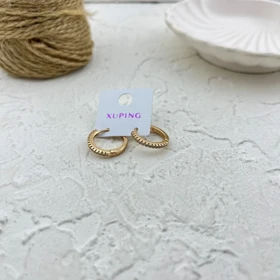 گوشواره زنانه حلقه‌ای طرح تنیسی شیک ژوپینگ