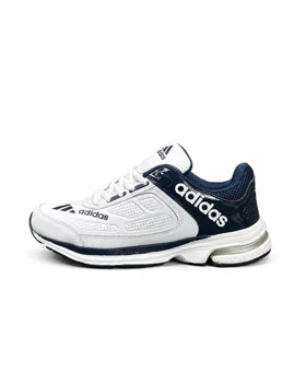 کتانی خارجی مردانه مدل آدیداس سفید سرمه ای ADIDAS
