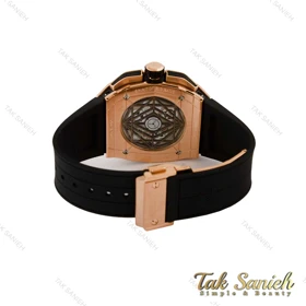 ساعت هابلوت کهکشانی مردانه مستطیلی رزگلد Hublot-5365-G