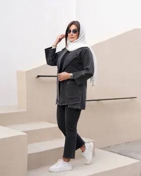 مانتو جین مدل باطری کد 21208